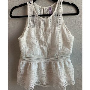 White Sleeveless Top